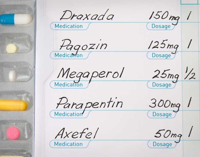 Each pill's information is customized